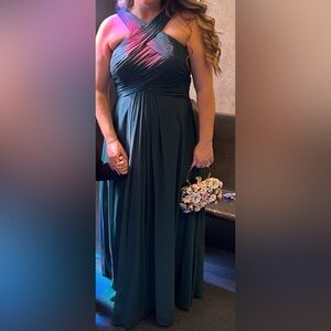 Gorgeous forest green/teal formal dress. Size C by Azaxie. Fits 8/10.